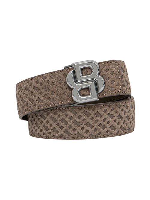 Cintura tortora in pelle Hugo Boss | 50542198261